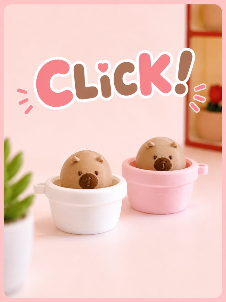 Capybara Plant Pot Clicker